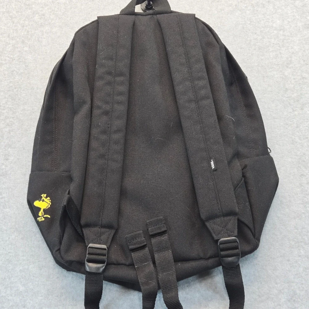 Vans x Peanuts Joe Cool Snoopy Backpack Black Canvas Woodstock VN0A328NBLK